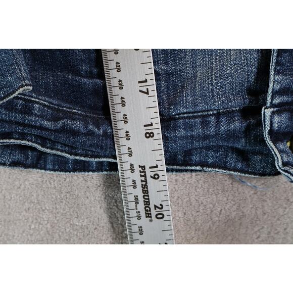 Ecko Red Jacke Kids Small Blue Denim Jean Moto Style Back Graphic Logo Fitted - Picture 4 of 8